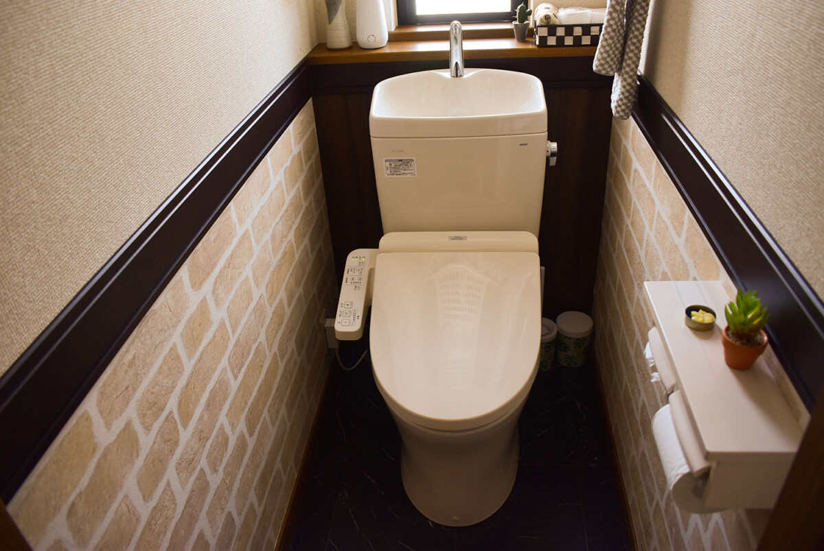 トイレをリンクコーデでオシャレに変身 流山市 施工事例リフォーム創研