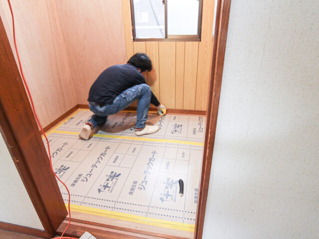 作業で出たゴミをきれいに清掃し、完了です。